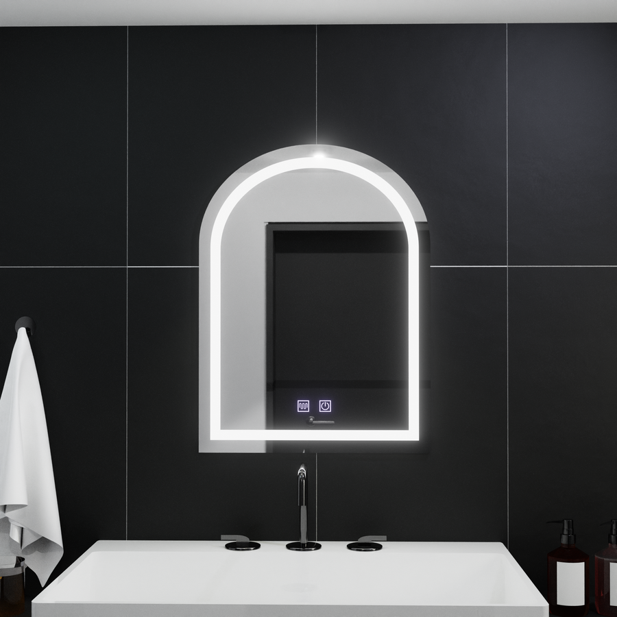 Τοξωτός καθρέφτης LED 60x80cm, Arco Touch, Demister System, Dimmable Mirrors Korman E Προεπιλεγμένος τίτλος Alessandro Design