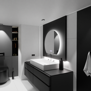 Καθρέφτης LED Half-moon, 60x54, Soluna Touch, Demister System, Dimmable Mirrors Korman E Προεπιλεγμένος τίτλος Alessandro Design
