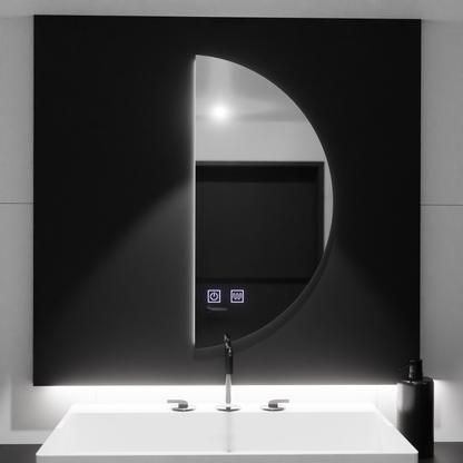 Semiluna LED Καθρέφτης 50x100cm, Touch Arced, Demister System, Dimmable Mirrors Korman E Προεπιλεγμένος τίτλος Alessandro Design
