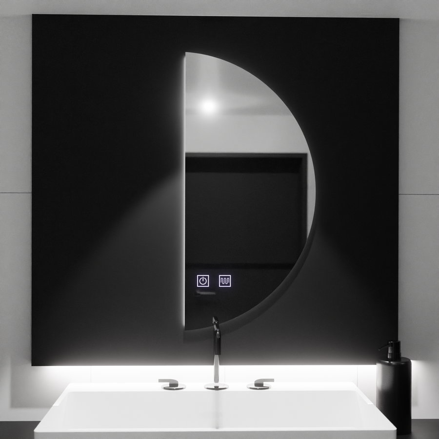 Semiluna LED Καθρέφτης 50x100cm, Touch Arced, Demister System, Dimmable Mirrors Korman E Προεπιλεγμένος τίτλος Alessandro Design