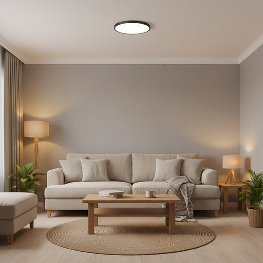 Plafoniera LED SOLIS 47cm 70W Lumina Rece Negru Plafoniere LED Default Title Alessandro Design