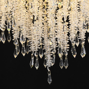 Candelabru Cristal STROZZI Magno 8xE14, Diametru 60cm, Auriu Candelabre Cristal Default Title Alessandro Design