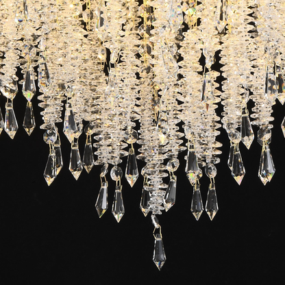 Candelabru Cristal STROZZI Magno 8xE14, Diametru 60cm, Auriu Candelabre Cristal Default Title Alessandro Design