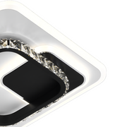 Crystal LED πολυέλαιος ARIELLA 39W, Τετράγωνο, Κρύο/Ζεστό/Ουδέτερο φως, Μαύροι πολυέλαιοι LED Προεπιλεγμένος τίτλος Alessandro Design