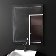 Ορθογώνιος καθρέφτης LED, 60x80cm, Morrin Sensor MotionGlow Marcello, 3D Effect Mirrors Marcello Προεπιλεγμένος τίτλος Alessandro Design