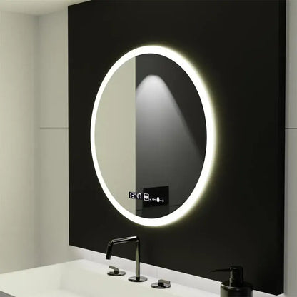 LED Στρογγυλός καθρέφτης 50cm Giulia Sensor MotionGlow Marcello Σύστημα αποθολώματος Ρολόι & Θερμόμετρο Dimabila Mirrors Marcello Προεπιλεγμένος τίτλος Alessandro Design