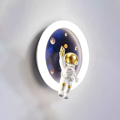 Πολυέλαιος LED ASTRONAUT με τηλεχειριστήριο, 51W, Κρύο/Ζεστό/Ουδέτερο φως, Λευκοί μπλε πολυέλαιοι LED με τηλεχειριστήριο Προεπιλεγμένος τίτλος Alessandro Design