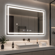 Ορθογώνιος καθρέφτης LED 120x80cm Vérité MotionGlow Marcello, Σύστημα αποθάμβωσης, Ρολόι & Θερμόμετρο, Ρυθμιζόμενοι Καθρέφτες Marcello Προεπιλεγμένος τίτλος Alessandro Design
