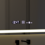 Ορθογώνιος καθρέφτης LED 120x80cm Vérité MotionGlow Marcello, Σύστημα αποθολώματος, Ρολόι & Θερμόμετρο, Dimable W09/120X80BTRGB Καθρέφτες Marcello Προεπιλεγμένος τίτλος Alessandro Design