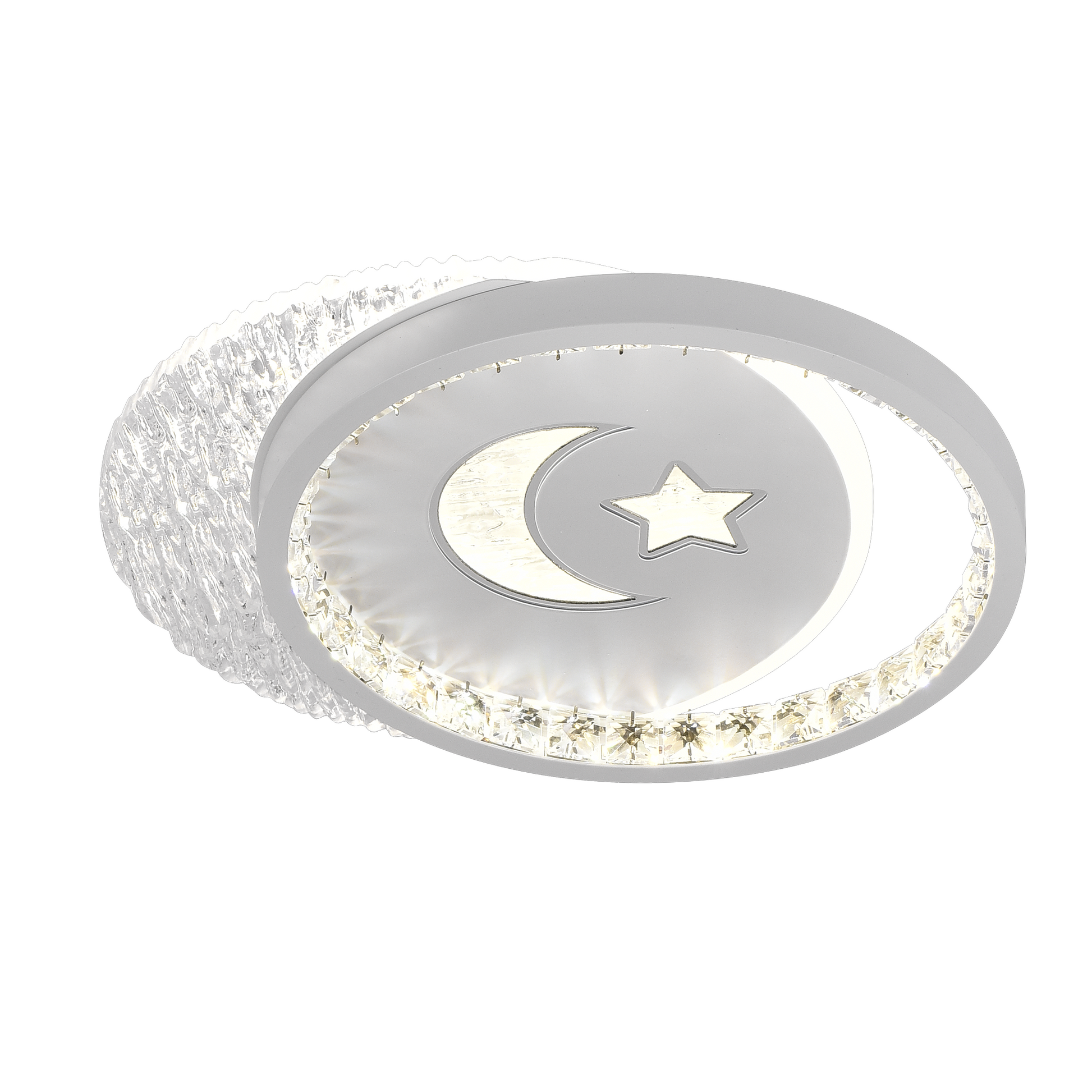 Πολυέλαιος LED PERU 34W, 2 κύκλοι, Κρύο/Ζεστό/Ουδέτερο φως, Λευκοί πολυέλαιοι LED Προεπιλεγμένος τίτλος Alessandro Design