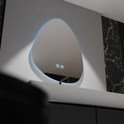 Οργανικός καθρέφτης LED 80x60cm, Fluido Touch, Σύστημα Demister, Dimmable Mirrors Korman E Προεπιλεγμένος τίτλος Alessandro Design