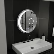 LED Στρογγυλός καθρέφτης, 60cm, Orbis Touch, Σύστημα Demister, Dimmable Mirrors Korman E Προεπιλεγμένος τίτλος Alessandro Design