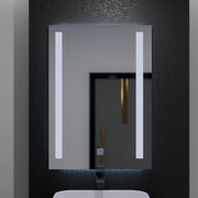 Ορθογώνιος καθρέφτης LED, 50x70 cm, Dual Light Basic Touch LED Mirrors Προεπιλεγμένος τίτλος Alessandro Design