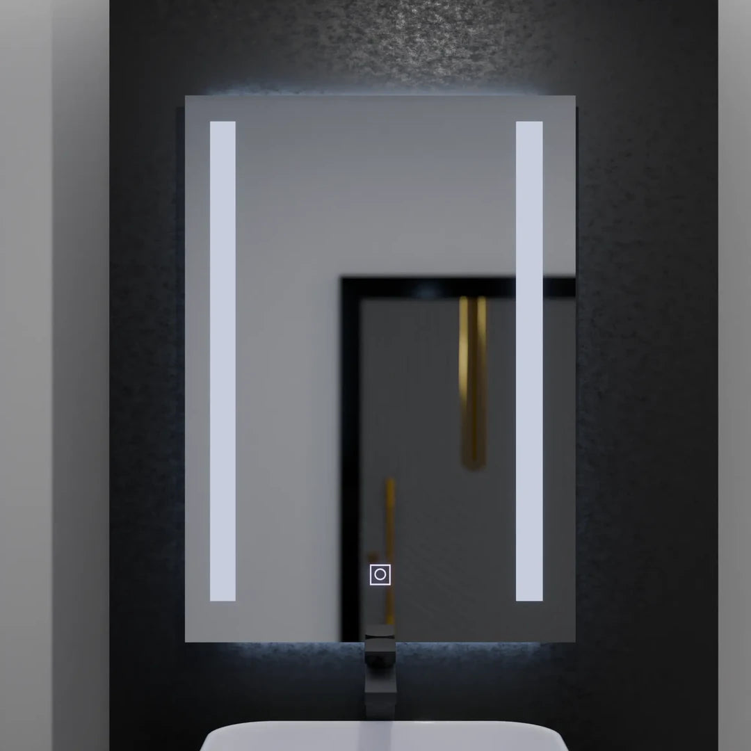 Ορθογώνιος καθρέφτης LED, 50x70 cm, Dual Light Basic Touch LED Mirrors Προεπιλεγμένος τίτλος Alessandro Design