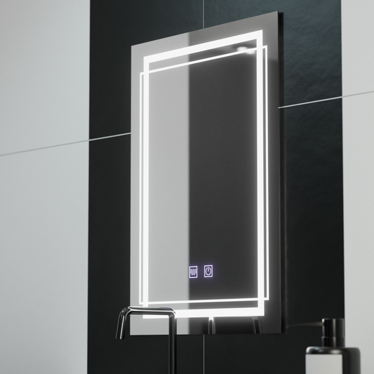 Ορθογώνιος καθρέφτης LED, 60x80cm, KOVEN Touch, Demister System, Dimmable Mirrors Korman E Προεπιλεγμένος τίτλος Alessandro Design