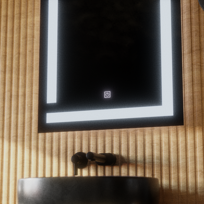 Καθρέφτης Giga LED, 60x80cm, 14W, Touch, 6000K Light Korman Mirrors E Προεπιλεγμένος τίτλος Alessandro Design
