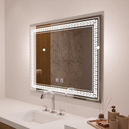 Ορθογώνιος καθρέφτης LED 80x60 Touch Volta Σύστημα αποθολώματος Καθρέφτες Korman E Προεπιλεγμένος τίτλος Alessandro Design