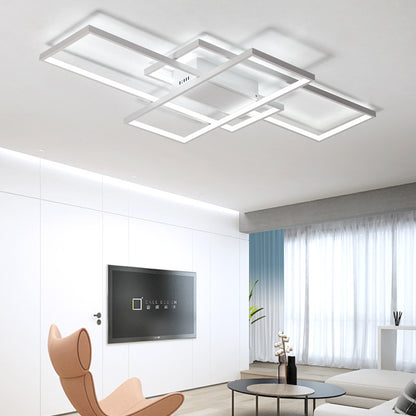 Πολυέλαιος LED με τηλεχειριστήριο LANDYN 78W, Κρύο/Ζεστό/Ουδέτερο φως, Ρυθμιζόμενο, Λευκοί πολυέλαιοι LED με τηλεχειριστήριο Προεπιλεγμένος τίτλος Alessandro Design