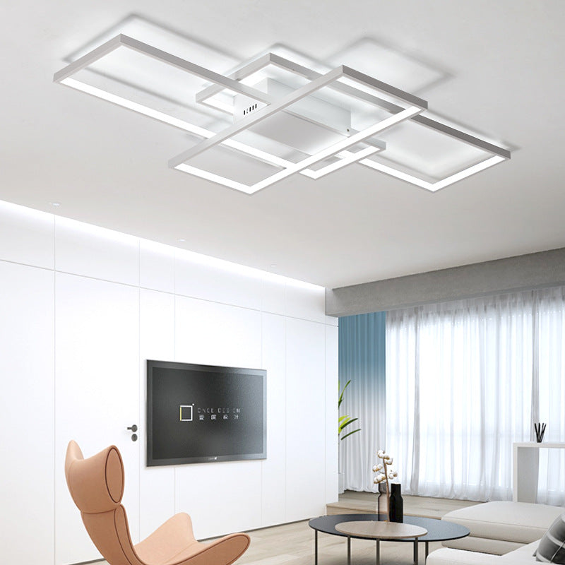 Πολυέλαιος LED με τηλεχειριστήριο LANDYN 78W, Κρύο/Ζεστό/Ουδέτερο φως, Ρυθμιζόμενο, Λευκοί πολυέλαιοι LED με τηλεχειριστήριο Προεπιλεγμένος τίτλος Alessandro Design