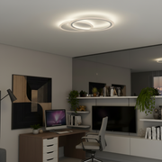 Πολυέλαιος LED με τηλεχειριστήριο LUCY 27W, 2 κύκλοι, κρύο/θερμ/ουδέτερο φως, ρυθμιζόμενο, λευκός πολυέλαιος LED με τηλεχειριστήριο Προεπιλεγμένος τίτλος Alessandro Design