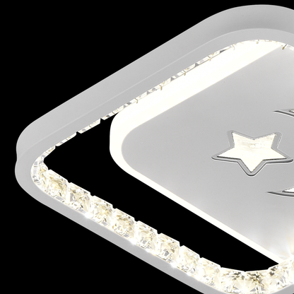 Πολυέλαιος LED PERU 38W, 2 τετράγωνα, Κρύο/Ζεστό/Ουδέτερο φως, Λευκοί πολυέλαιοι LED Προεπιλεγμένος τίτλος Alessandro Design