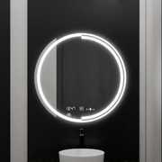 Στρογγυλός καθρέφτης LED, 60 cm, Αισθητήρας MotionGlow Consuel Marcello, Σύστημα αποθαμβώματος, Ρολόι & Θερμόμετρο, Καθρέφτες Dimable Marcello Προεπιλεγμένος τίτλος Alessandro Design