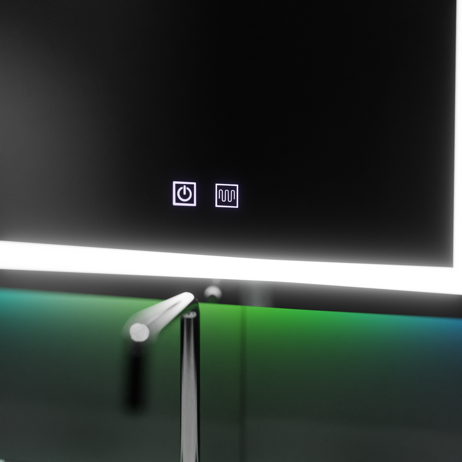 Ορθογώνιος καθρέφτης LED 60X80cm, Spectrum Touch, RGB, Καθρέφτες συστήματος απομίμησης Korman E Προεπιλεγμένος τίτλος Alessandro Design