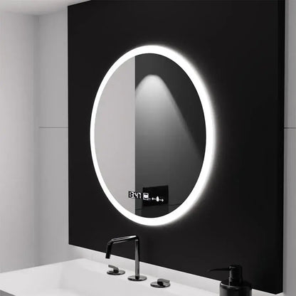 LED Στρογγυλός καθρέφτης 50cm Giulia Sensor MotionGlow Marcello Σύστημα αποθολώματος Ρολόι & Θερμόμετρο Dimabila Mirrors Marcello Προεπιλεγμένος τίτλος Alessandro Design