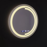 Στρογγυλός καθρέφτης LED, 60 cm, Αισθητήρας MotionGlow Consuel Marcello, Σύστημα αποθαμβώματος, Ρολόι & Θερμόμετρο, Καθρέφτες Dimable Marcello Προεπιλεγμένος τίτλος Alessandro Design