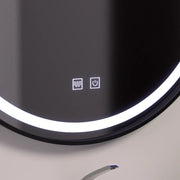 LED Στρογγυλός καθρέφτης 60cm, Lucea Touch, Σύστημα Demist, Dimmable Καθρέφτης Μπάνιου με LED και Demist Προεπιλεγμένος τίτλος Alessandro Design