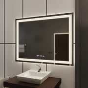 Ορθογώνιος καθρέφτης LED 120x80cm Vérité MotionGlow Marcello, Σύστημα αποθάμβωσης, Ρολόι & Θερμόμετρο, Ρυθμιζόμενοι Καθρέφτες Marcello Προεπιλεγμένος τίτλος Alessandro Design