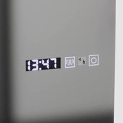 Ορθογώνιος καθρέφτης LED, 45x140 εκ., Elena Marcello Αισθητήρας ραντάρ, Σύστημα αποθολώματος, Ρολόι & Θερμόμετρο, Dimabila, Καθρέφτες ντυσίματος Couture Προεπιλεγμένος τίτλος Alessandro Design