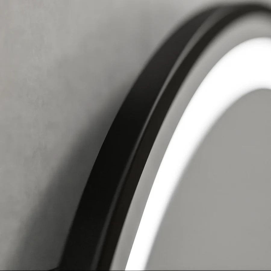 Στρογγυλός καθρέφτης LED, 60 cm, Celeste Majeste Noir Eleve MotionGlow Marcello, Σύστημα αποθάμβωσης, Ρολόι & Θερμόμετρο, Καθρέφτες Dimable Marcello Προεπιλεγμένος τίτλος Alessandro Design