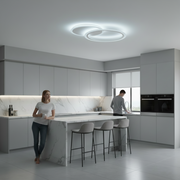 Πολυέλαιος LED με τηλεχειριστήριο LUCY 27W, 2 κύκλοι, κρύο/θερμ/ουδέτερο φως, ρυθμιζόμενο, λευκός πολυέλαιος LED με τηλεχειριστήριο Προεπιλεγμένος τίτλος Alessandro Design