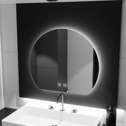 Καθρέφτης LED Half-moon, 60x54, Soluna Touch, Demister System, Dimmable Mirrors Korman E Προεπιλεγμένος τίτλος Alessandro Design
