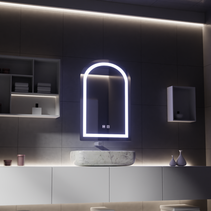Καθρέφτης αφής LED με λειτουργία ξεθάμπωσης, 80x50cm Καθρέφτες Korman E Προεπιλεγμένος τίτλος Alessandro Design