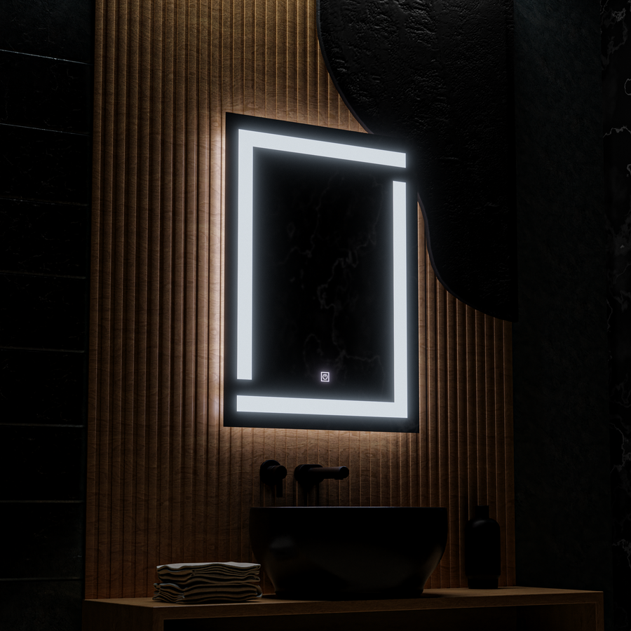 Καθρέφτης Giga LED, 60x80cm, 14W, Touch, 6000K Light Korman Mirrors E Προεπιλεγμένος τίτλος Alessandro Design