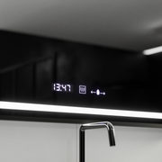 Ορθογώνιος καθρέφτης LED, 120x80cm, Verite Majeste Noir Motion Glow Marcello, Σύστημα αποθαμβώματος, Ρολόι & Θερμόμετρο, Καθρέφτες Dimable Marcello Προεπιλεγμένος τίτλος Alessandro Design