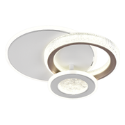 Πολυέλαιος LED NYXORA 44W, 3 κύκλοι, Κρύο/Ζεστό/Ουδέτερο φως, Λευκοί πολυέλαιοι LED Προεπιλεγμένος τίτλος Alessandro Design