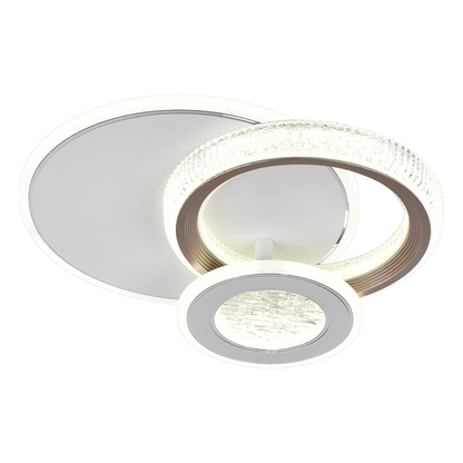 Πολυέλαιος LED NYXORA 44W, 3 κύκλοι, Κρύο/Ζεστό/Ουδέτερο φως, Λευκοί πολυέλαιοι LED Προεπιλεγμένος τίτλος Alessandro Design