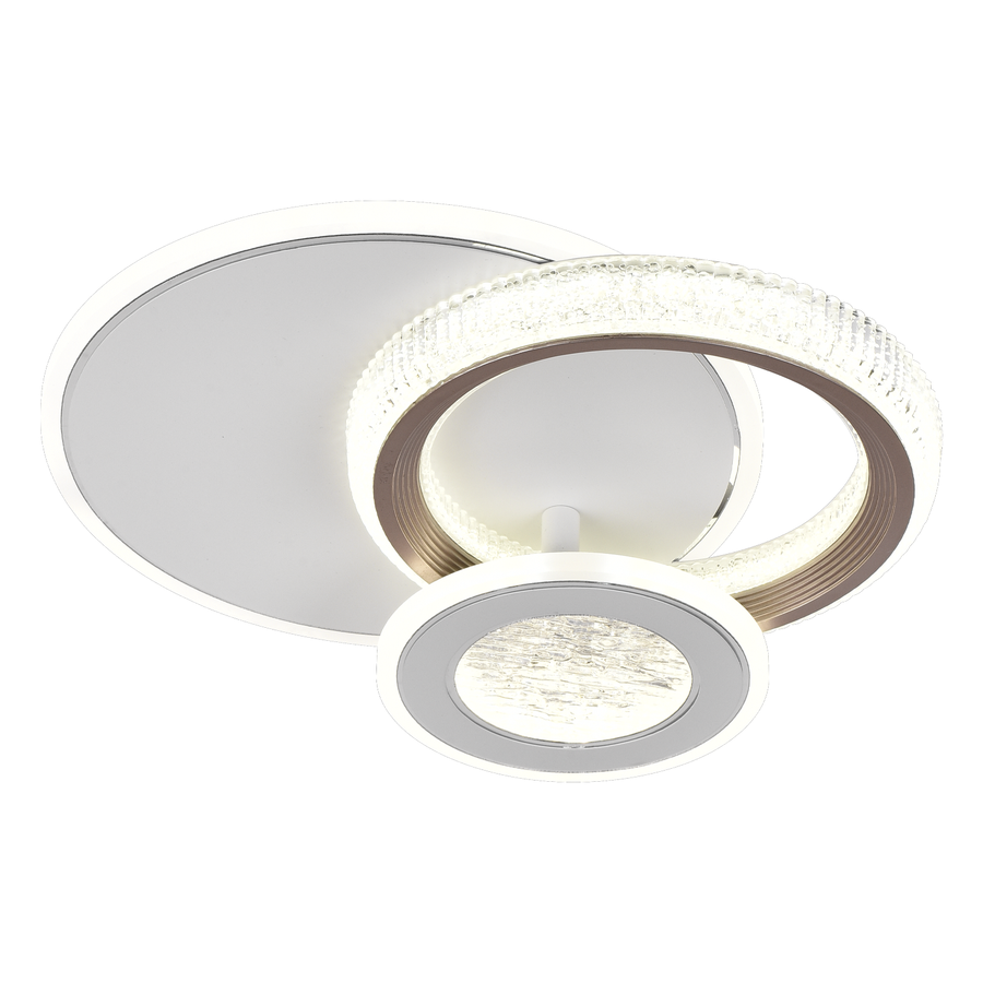 Πολυέλαιος LED NYXORA 44W, 3 κύκλοι, Κρύο/Ζεστό/Ουδέτερο φως, Λευκοί πολυέλαιοι LED Προεπιλεγμένος τίτλος Alessandro Design