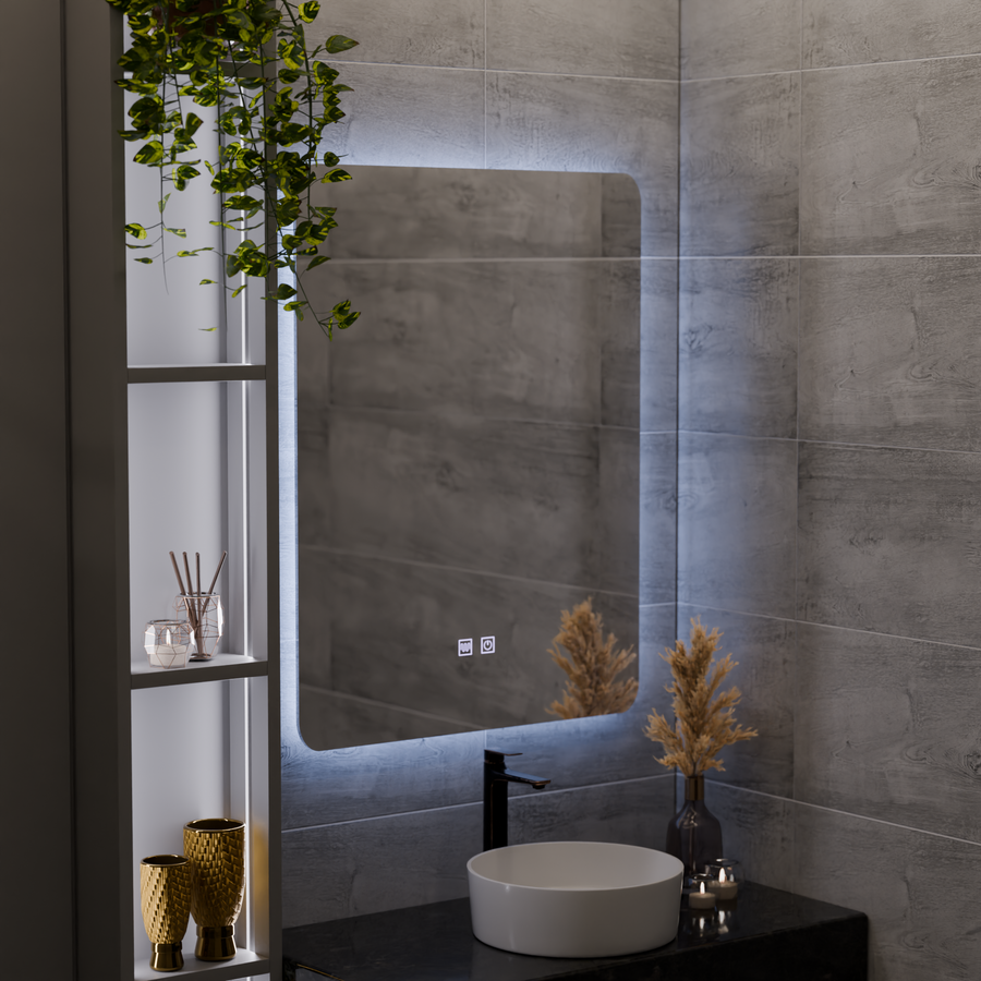 Touch Alexandra LED Mirror, Demister System 45X60cm Korman Mirrors E Προεπιλεγμένος τίτλος Alessandro Design