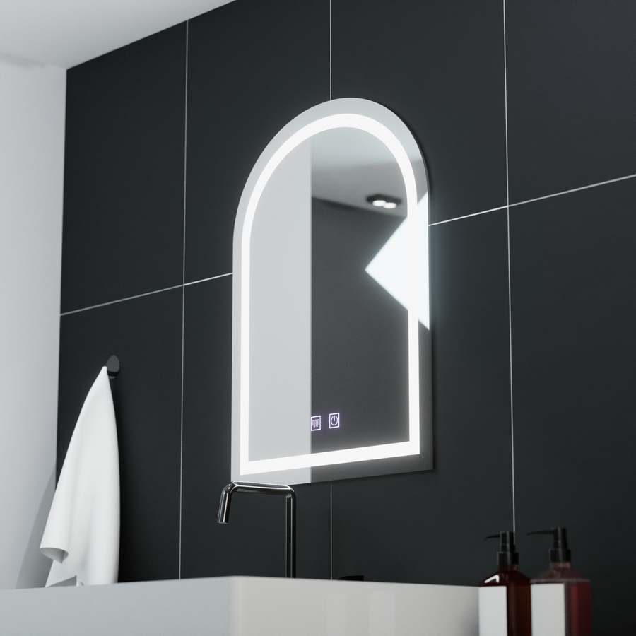 Τοξωτός καθρέφτης LED 60x80cm, Arco Touch, Demister System, Dimmable Mirrors Korman E Προεπιλεγμένος τίτλος Alessandro Design