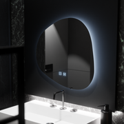 Οργανικός καθρέφτης LED 60x60cm, Duna Touch, Σύστημα Demister, Dimmable Mirrors Korman E Προεπιλεγμένος τίτλος Alessandro Design