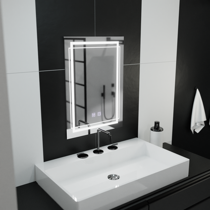 Ορθογώνιος καθρέφτης LED, 60x80cm, KOVEN Touch, Demister System, Dimmable Mirrors Korman E Προεπιλεγμένος τίτλος Alessandro Design