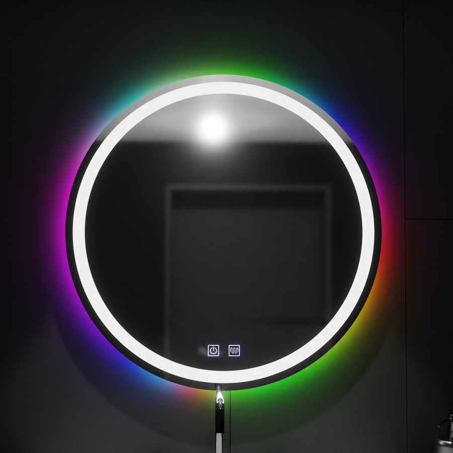 Στρογγυλός καθρέφτης LED 60cm, Spectrum Touch, RGB, Demister System Mirrors Korman E Προεπιλεγμένος τίτλος Alessandro Design