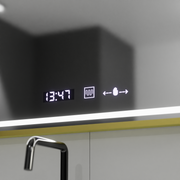Ορθογώνιος καθρέφτης LED, 80x60 cm, Verite Royale Gold MotionGlow Marcello, Σύστημα αποθαμβώματος, Ρολόι & Θερμόμετρο, Dimable Καθρέφτες Marcello Προεπιλεγμένος τίτλος Alessandro Design