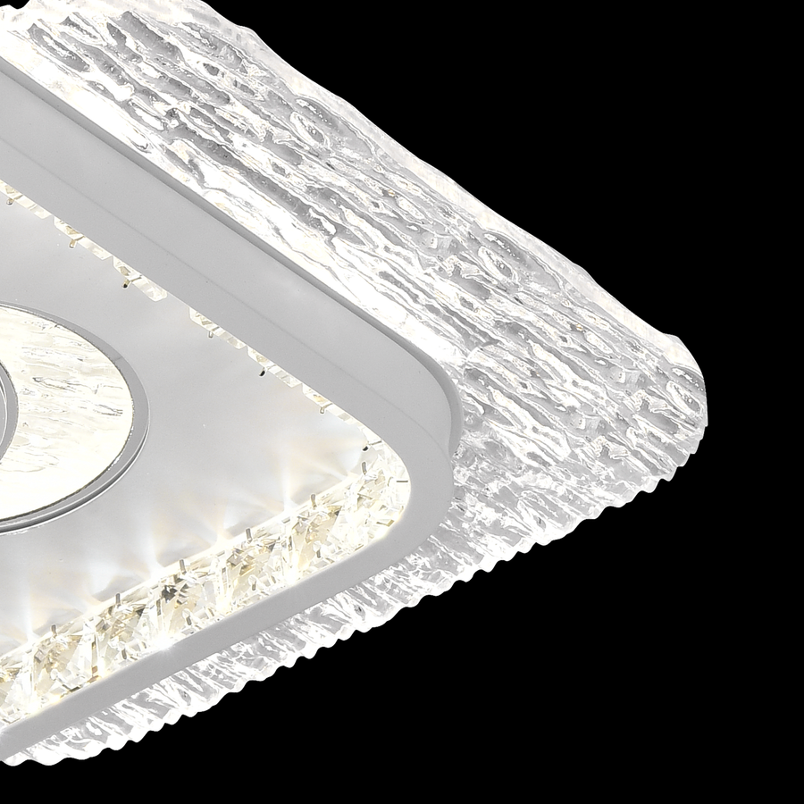 Πολυέλαιος LED PERU 38W, 2 τετράγωνα, Κρύο/Ζεστό/Ουδέτερο φως, Λευκοί πολυέλαιοι LED Προεπιλεγμένος τίτλος Alessandro Design