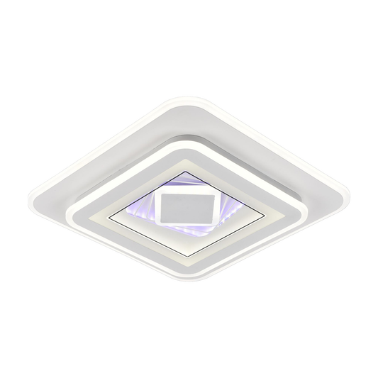 Πολυέλαιος LED DOLIA, 101W, 50x50cm, Κρύο/Ζεστό/Ουδέτερο φως, Λευκοί πολυέλαιοι LED Προεπιλεγμένος τίτλος Alessandro Design