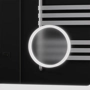 Ορθογώνιος καθρέφτης LED, 120x80 cm, Souverain MotionGlow Marcello, Σύστημα αποθαμβώματος, Ρολόι & Θερμόμετρο, Καλλυντικός Μεγεθυντικός φακός, Dimable Marcello Mirrors Προεπιλεγμένος τίτλος Alessandro Design